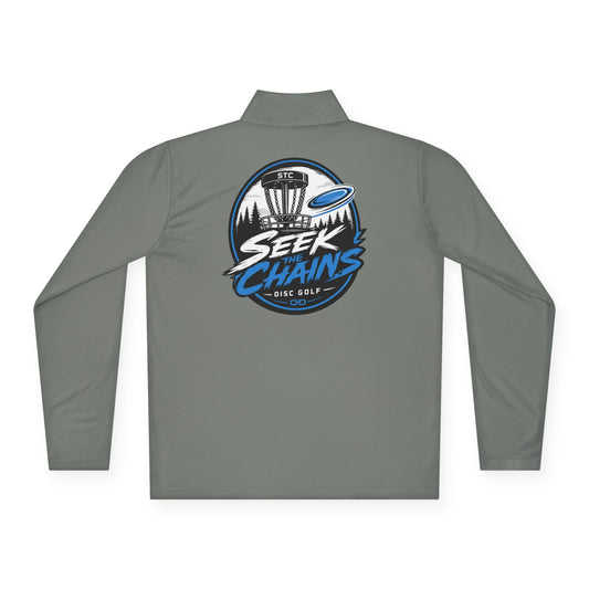 Quarter-Zip Pullover — Seek Chains Disc Golf Logo Jacket