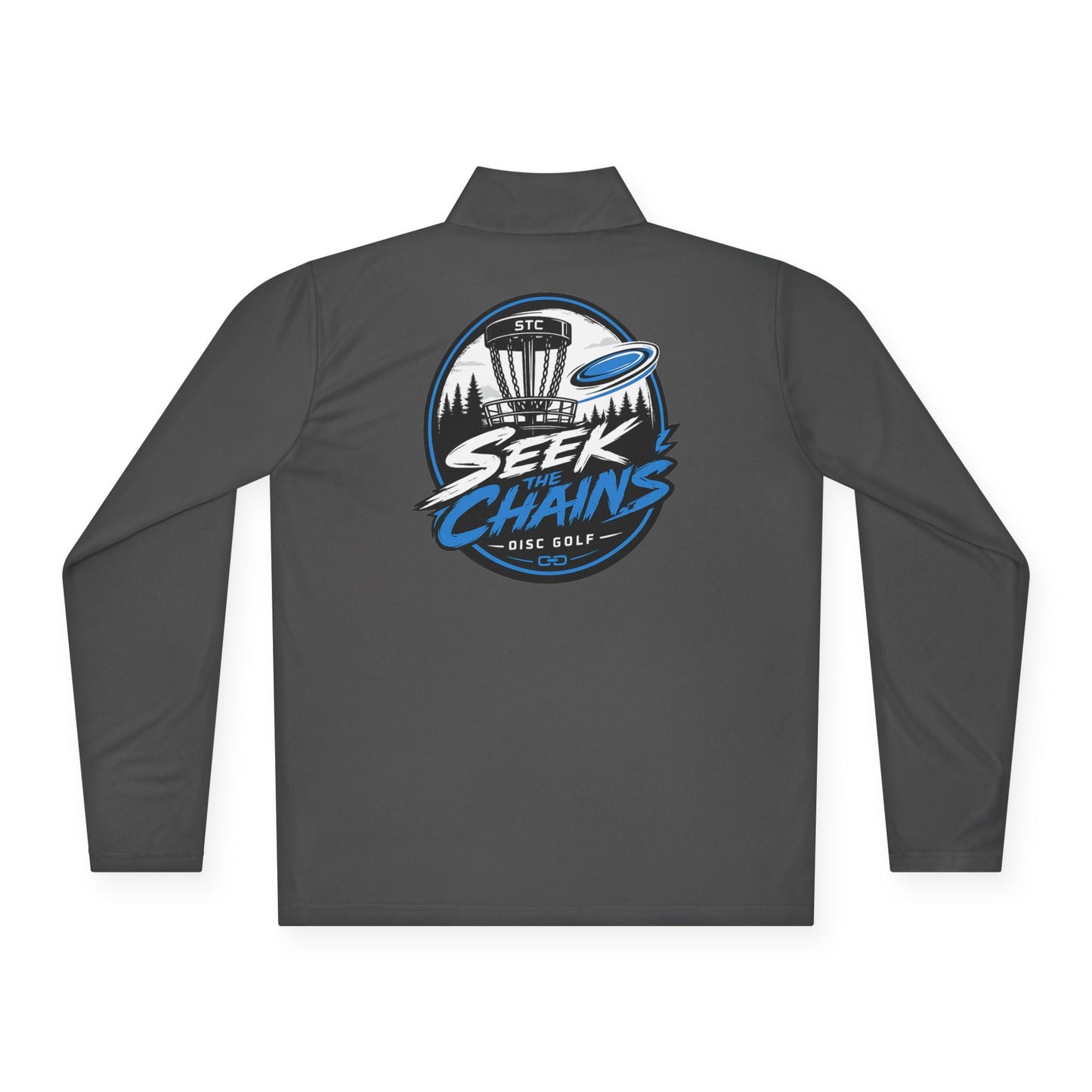 Quarter-Zip Pullover — Seek Chains Disc Golf Logo Jacket