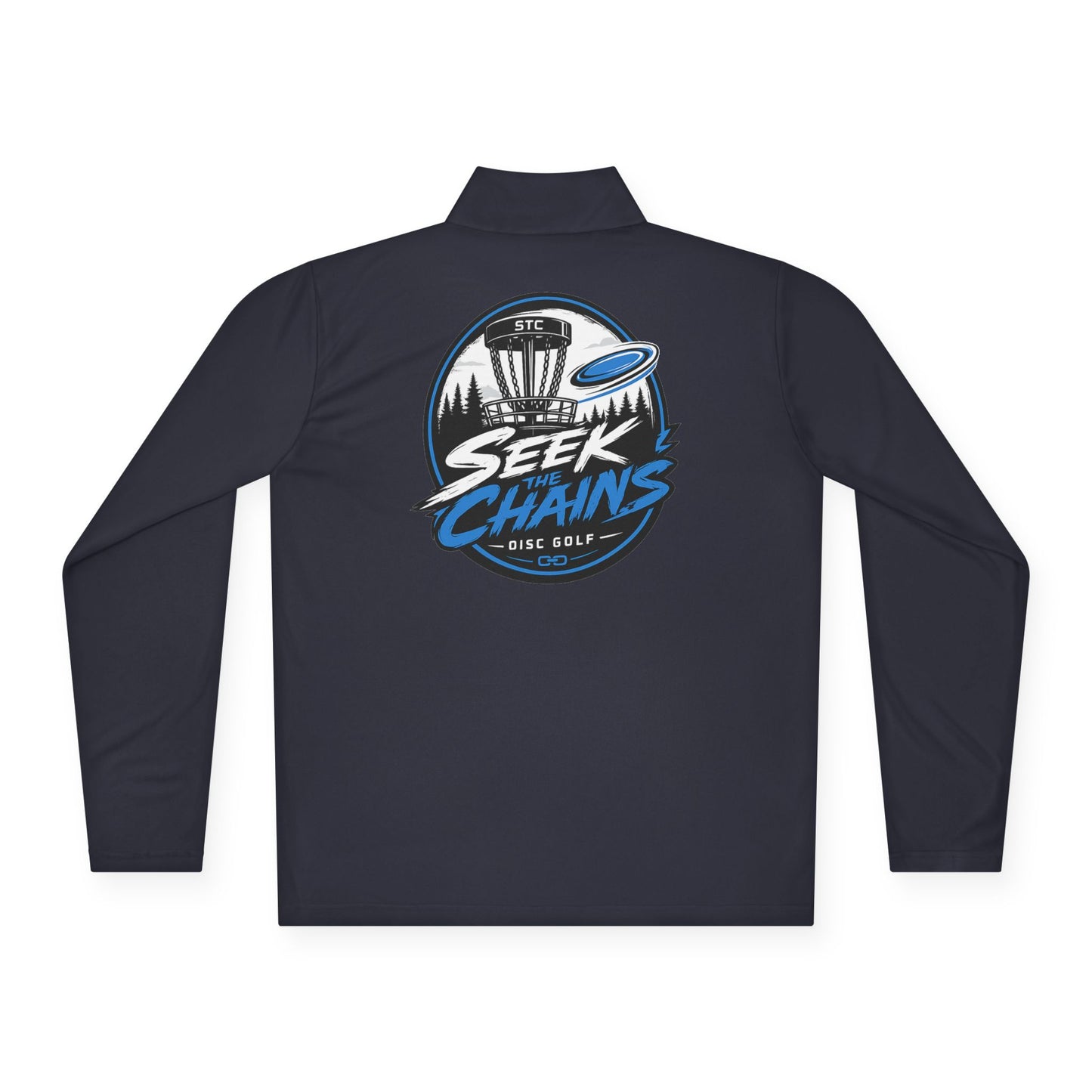 Quarter-Zip Pullover — Seek Chains Disc Golf Logo Jacket