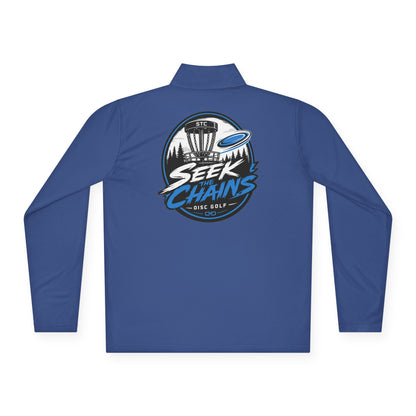 Quarter-Zip Pullover — Seek Chains Disc Golf Logo Jacket