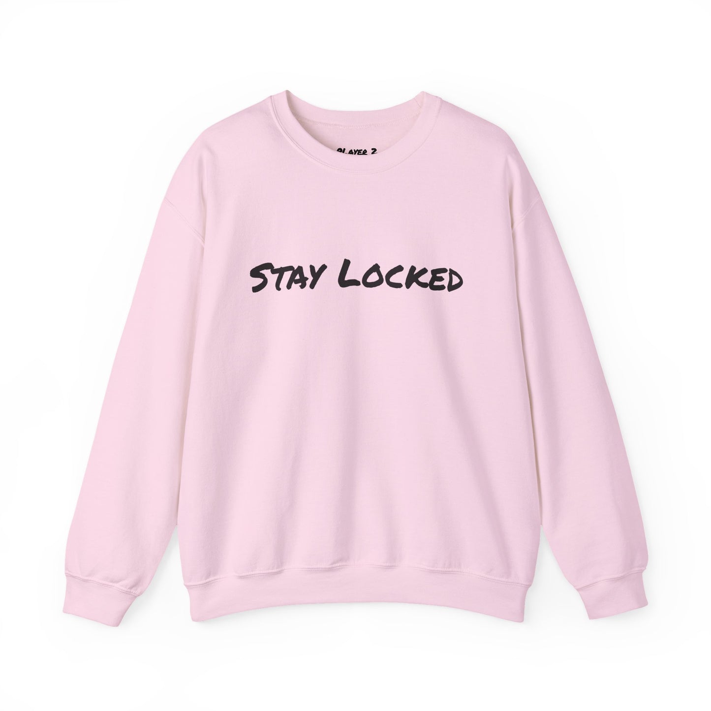 Stay Locked Disc Golf Crewneck Sweatshirt — Seek The Chains Back Print