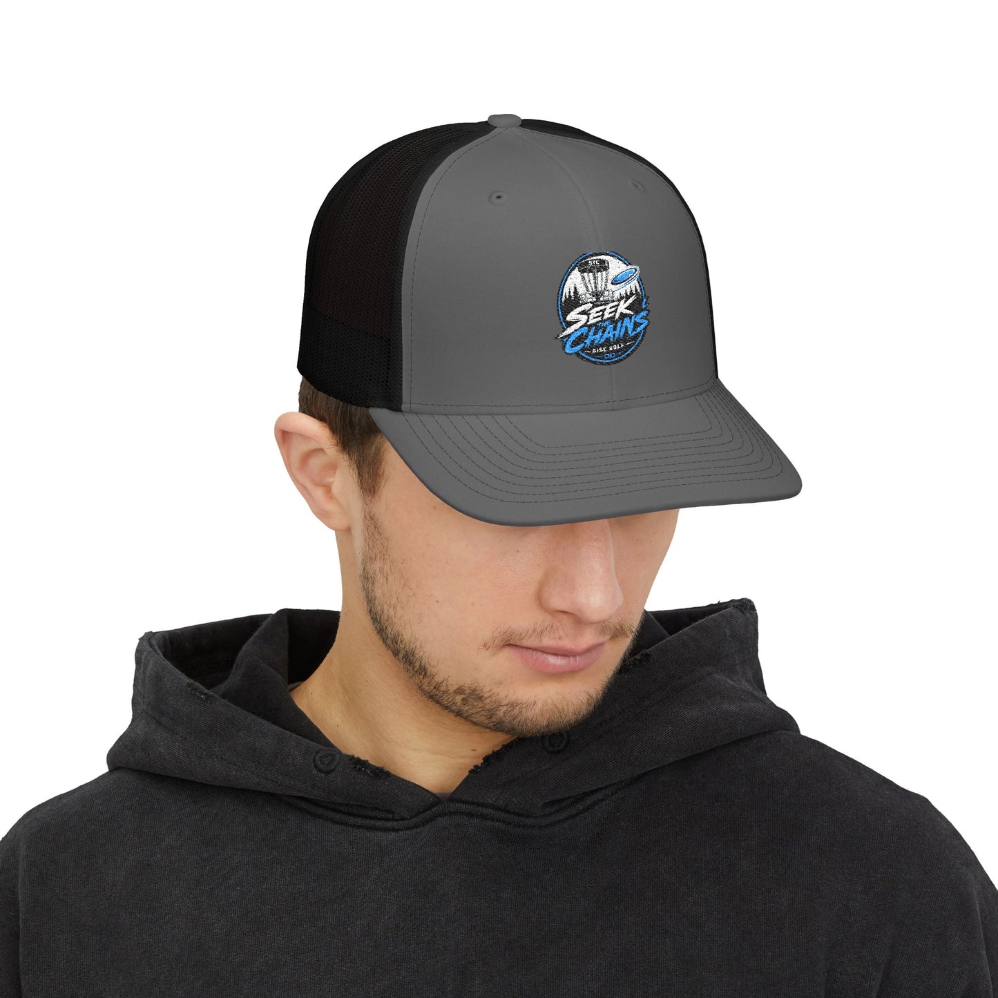 Shark Waves Snapback Trucker Hat