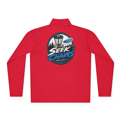 Quarter-Zip Pullover — Seek Chains Disc Golf Logo Jacket