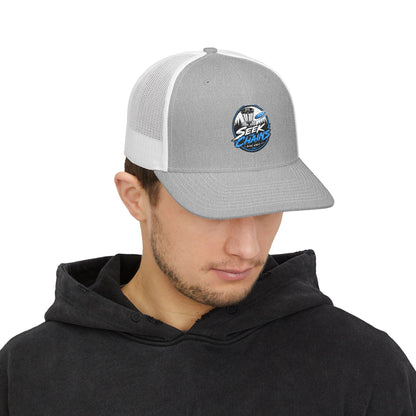Shark Waves Snapback Trucker Hat