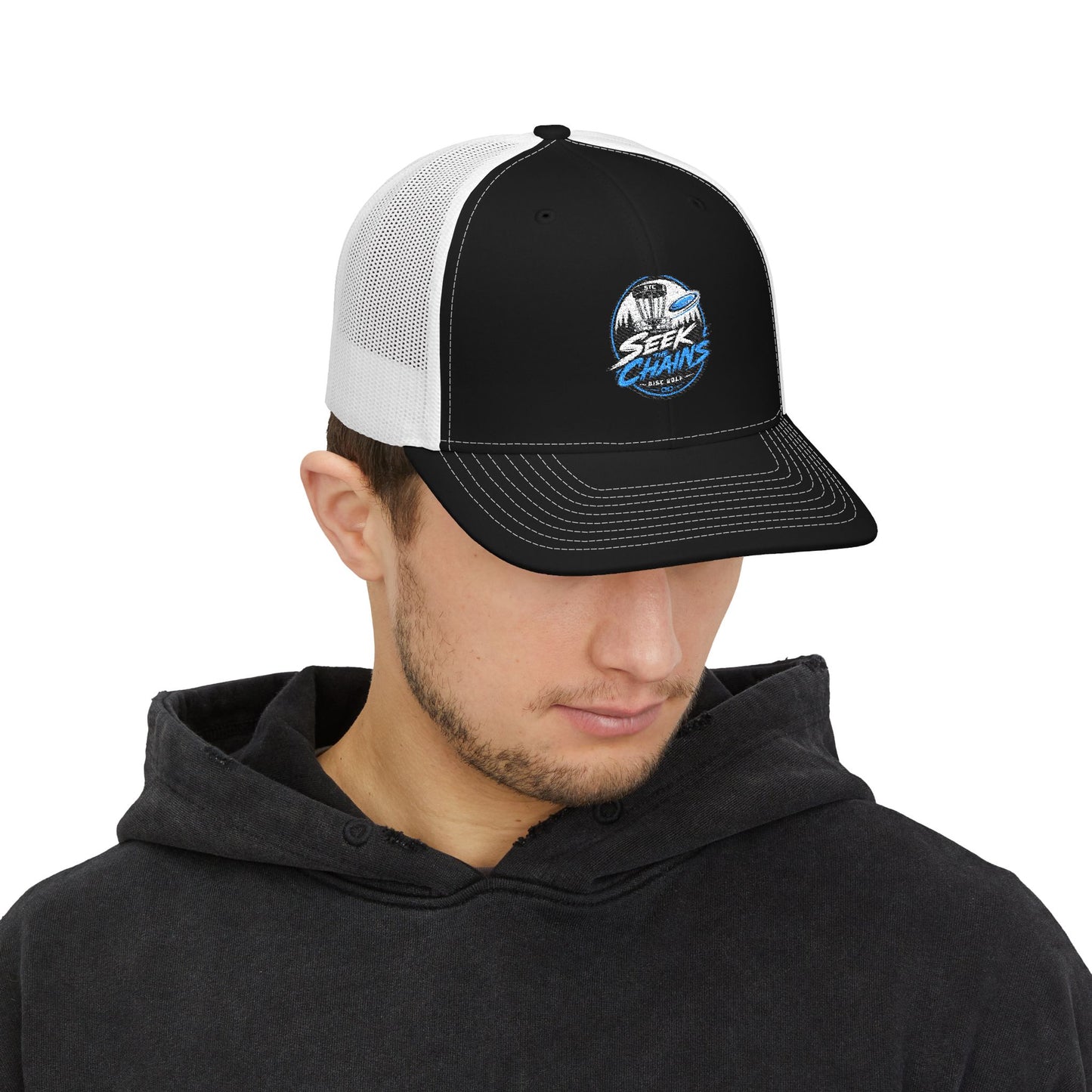 Shark Waves Snapback Trucker Hat
