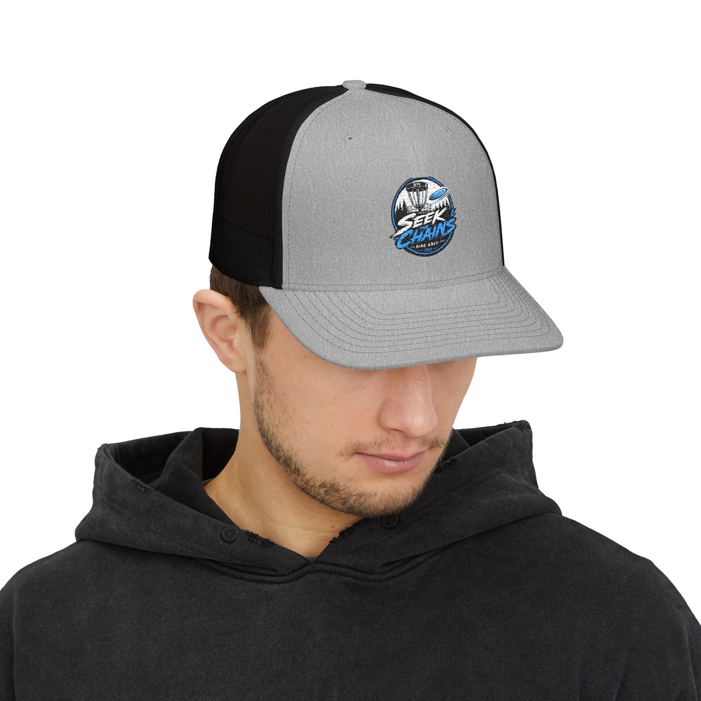 Shark Waves Snapback Trucker Hat
